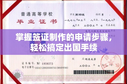 象州掌握签证制作的申请步骤，轻松搞定出国手续