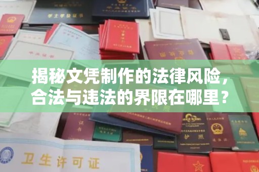 象州揭秘文凭制作的法律风险，合法与违法的界限在哪里？