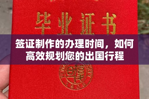 象州签证制作的办理时间，如何高效规划您的出国行程